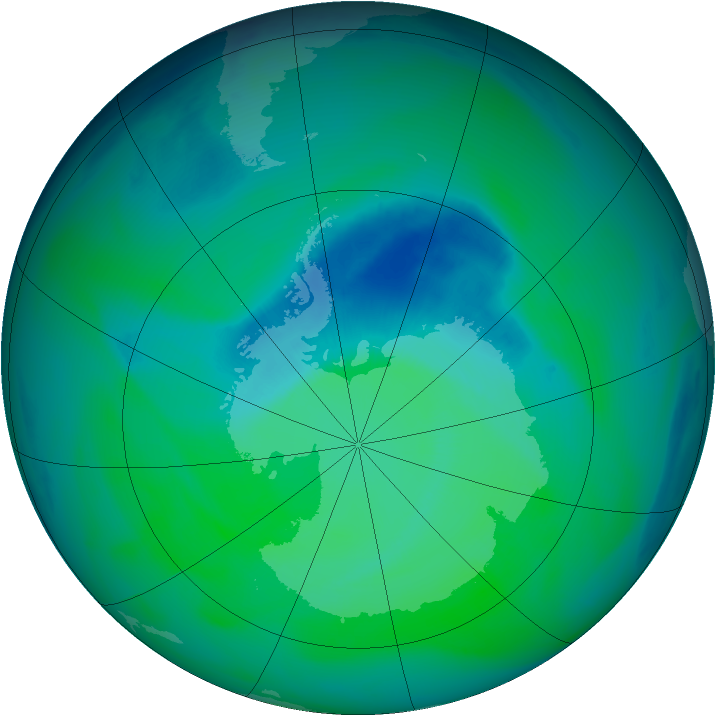 Ozone Map 2004-12-07